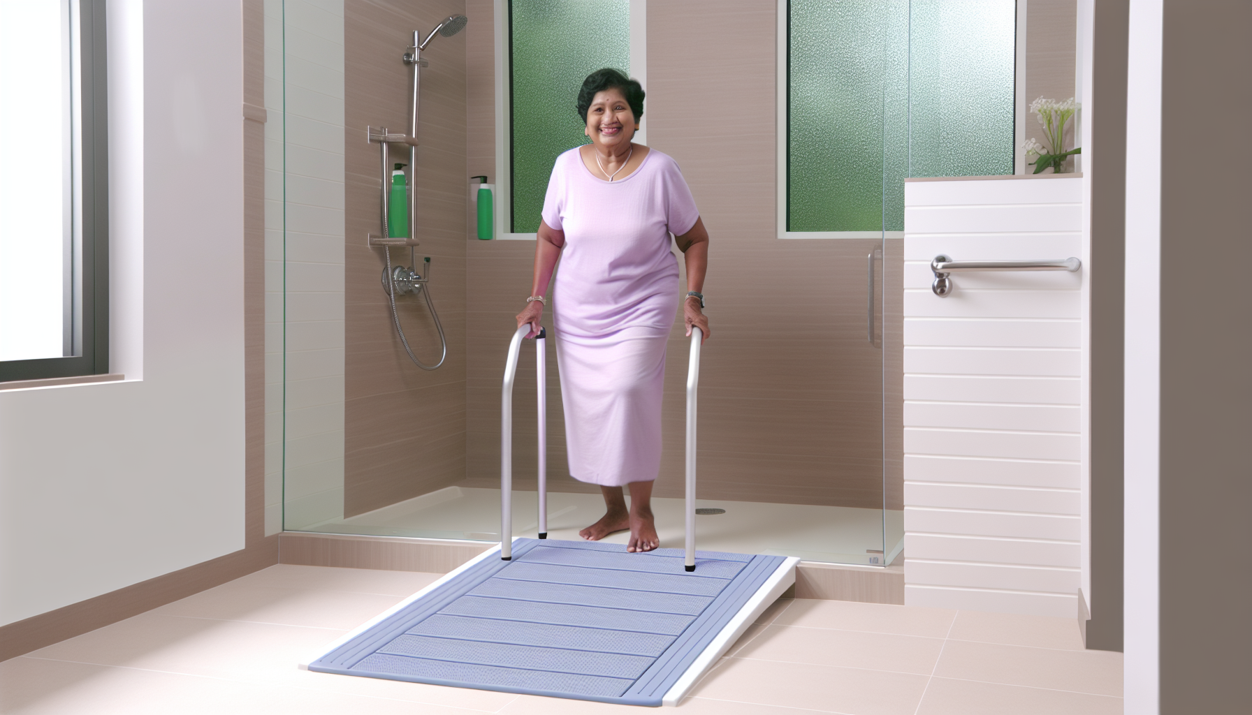 Rampe d'accès Douche Senior : normes essentielles à connaître